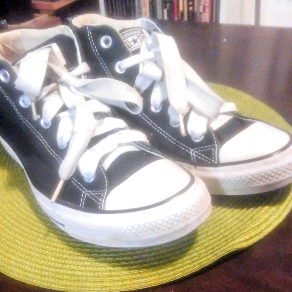 Converse Black and White High-Top Sneakers